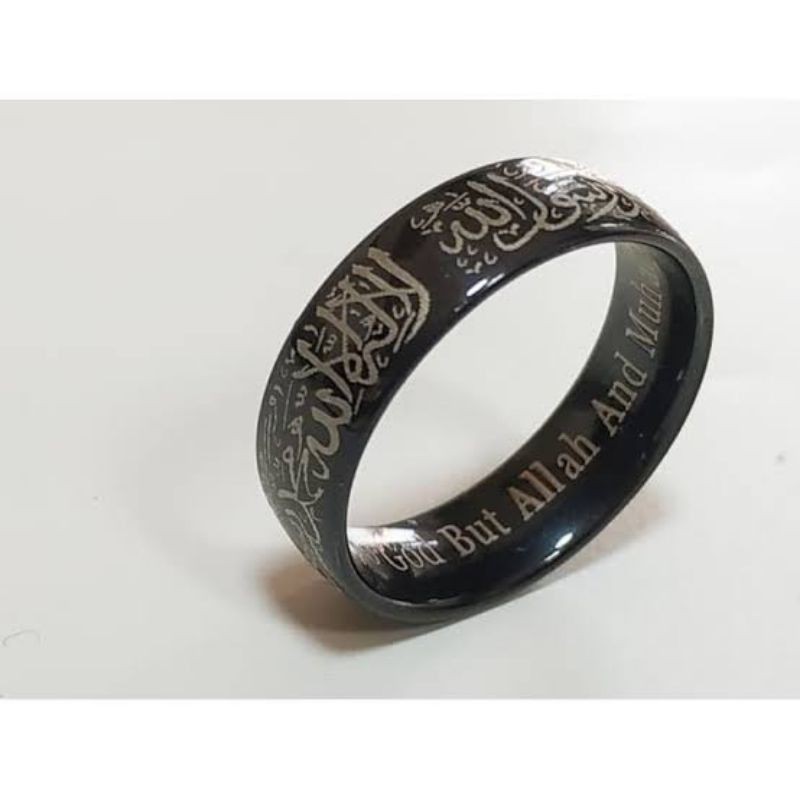 cincin titanium couple / Tauhid syahadat termurah