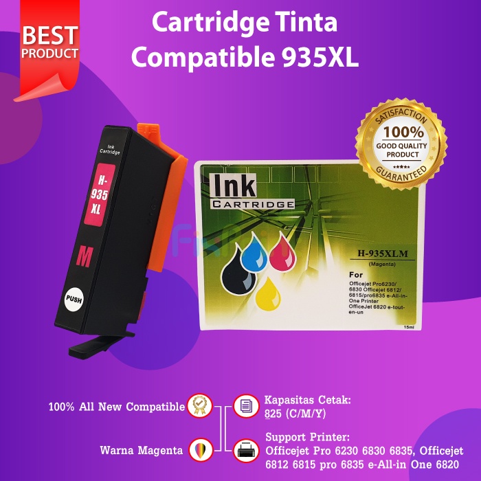 Tinta Compatible 934 935 934XL 935XL Officejet Pro 6230 6812 6815 Compatible