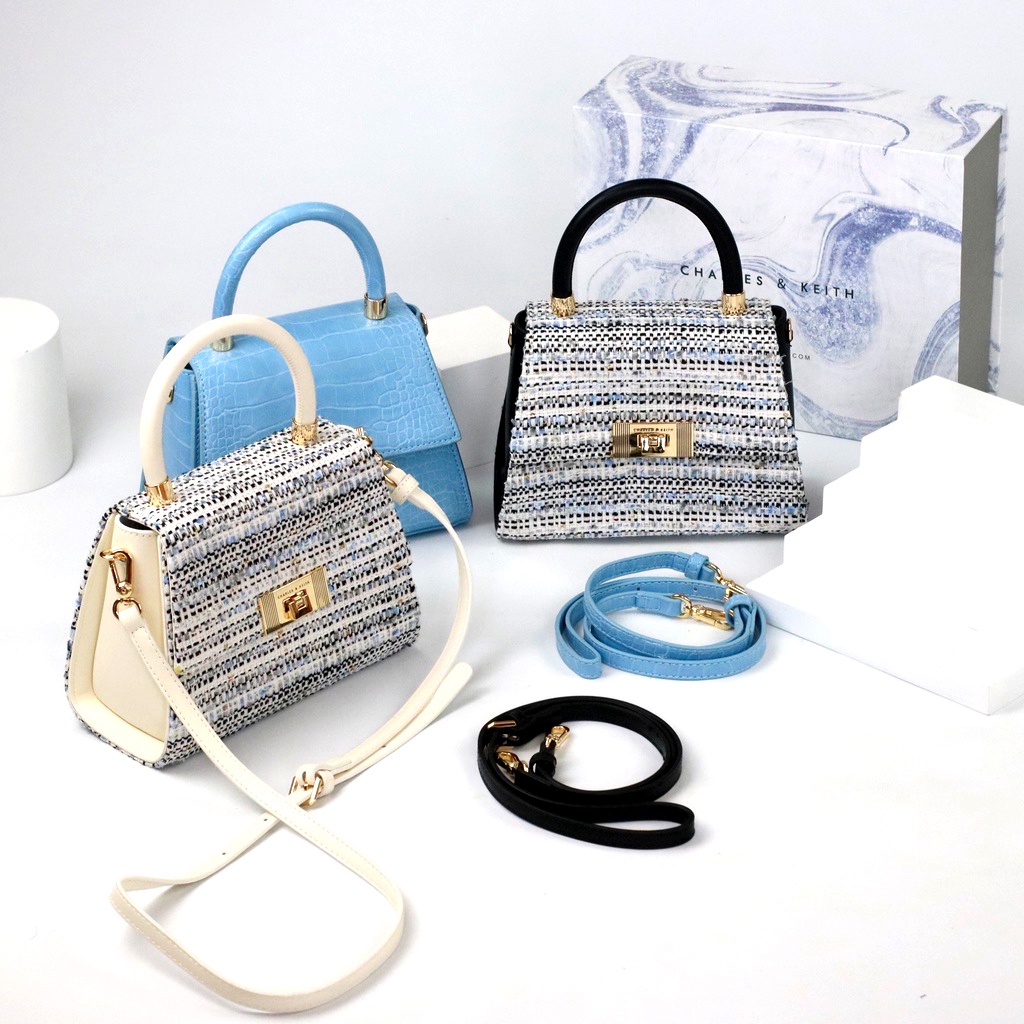 CK Marise Tweed Trapeze Bag​ C&K CNK