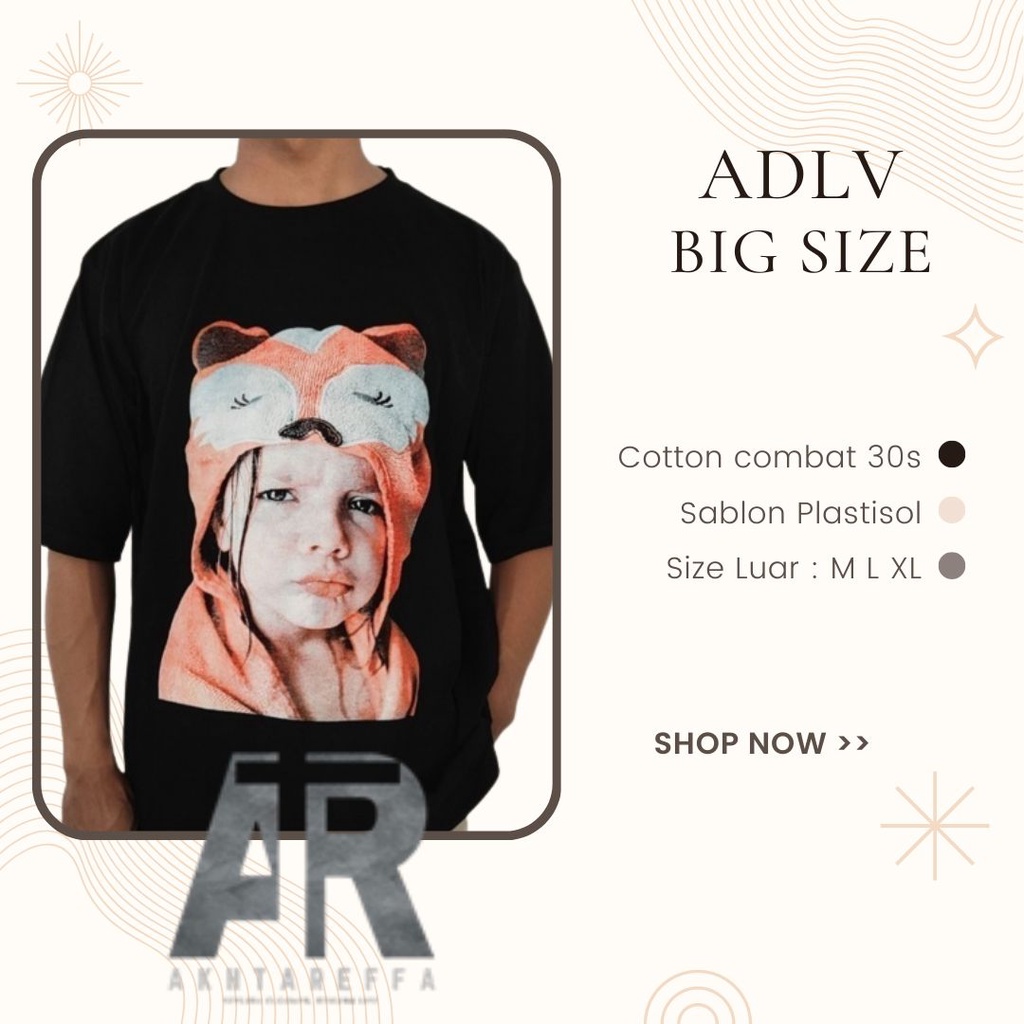 Baju Kaos Pria Branded ADLV Baby Face T-Shirt Fashion Paris Acme De La Vie Casual Man Pakaian Distro