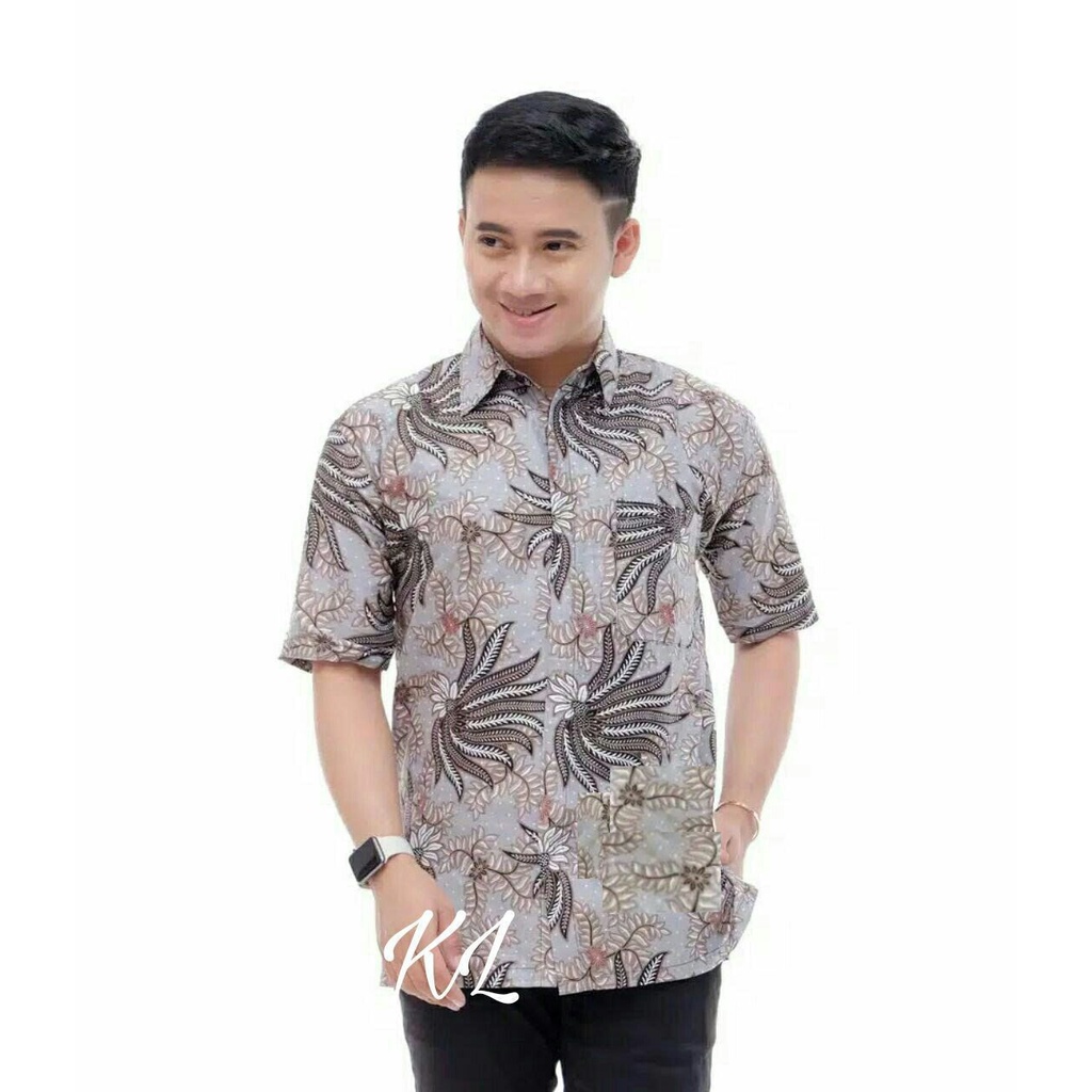 Baju Batik Pria Dewasa 2022 Lengan Pendek Kekinian Kemeja Batik Lengan Pendek Pria Mewah Kemeja Batik Cowok Terbaru