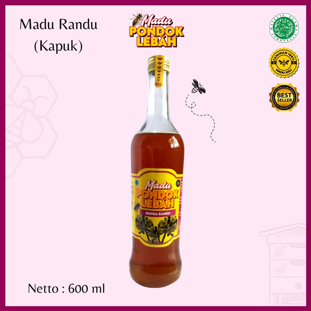

Madu Randu 600ml - Pondok Lebah