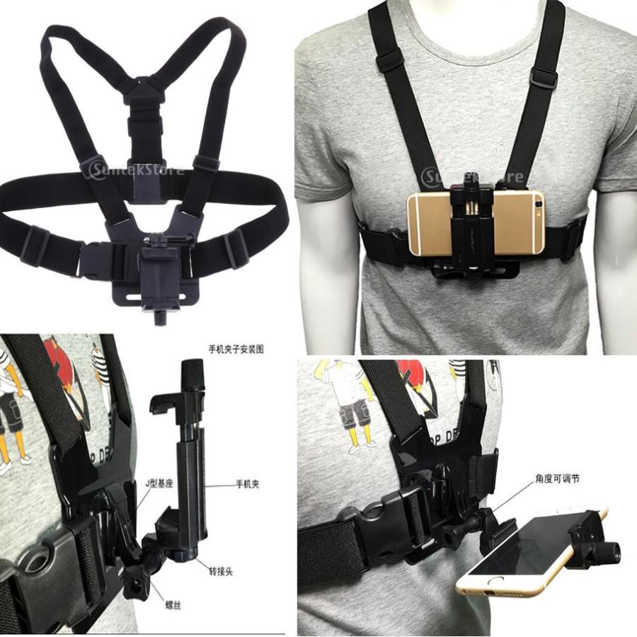 Body Chest Belt Strap Mount holder for Handphone Smartphone Action Cam