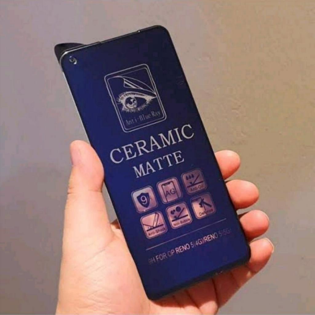 TG Ceramic Blue Samsung A24 , A34 5G Tempered Glass Anti Pecah Anti Radiasi