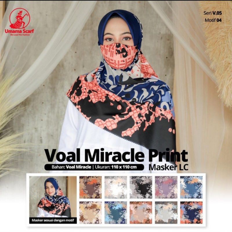 segiempat Voal Miracle Masker Umama Random