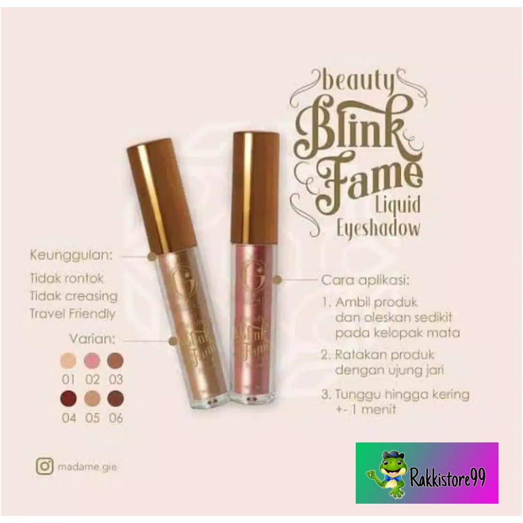 ❣️Rakkistore99❣️Madame Gie Beauty Blink Fame Liquid Eyeshadow (100% Original)