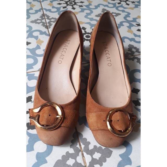 PRELOVED - Sepatu Staccato Original Coklat Size 38 RePriced