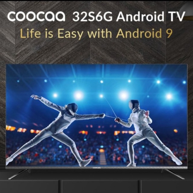 COOCAA LED TV 32 inch 32S6G SMART ANDROID 9.0 NETFLIX Model BARU 2020