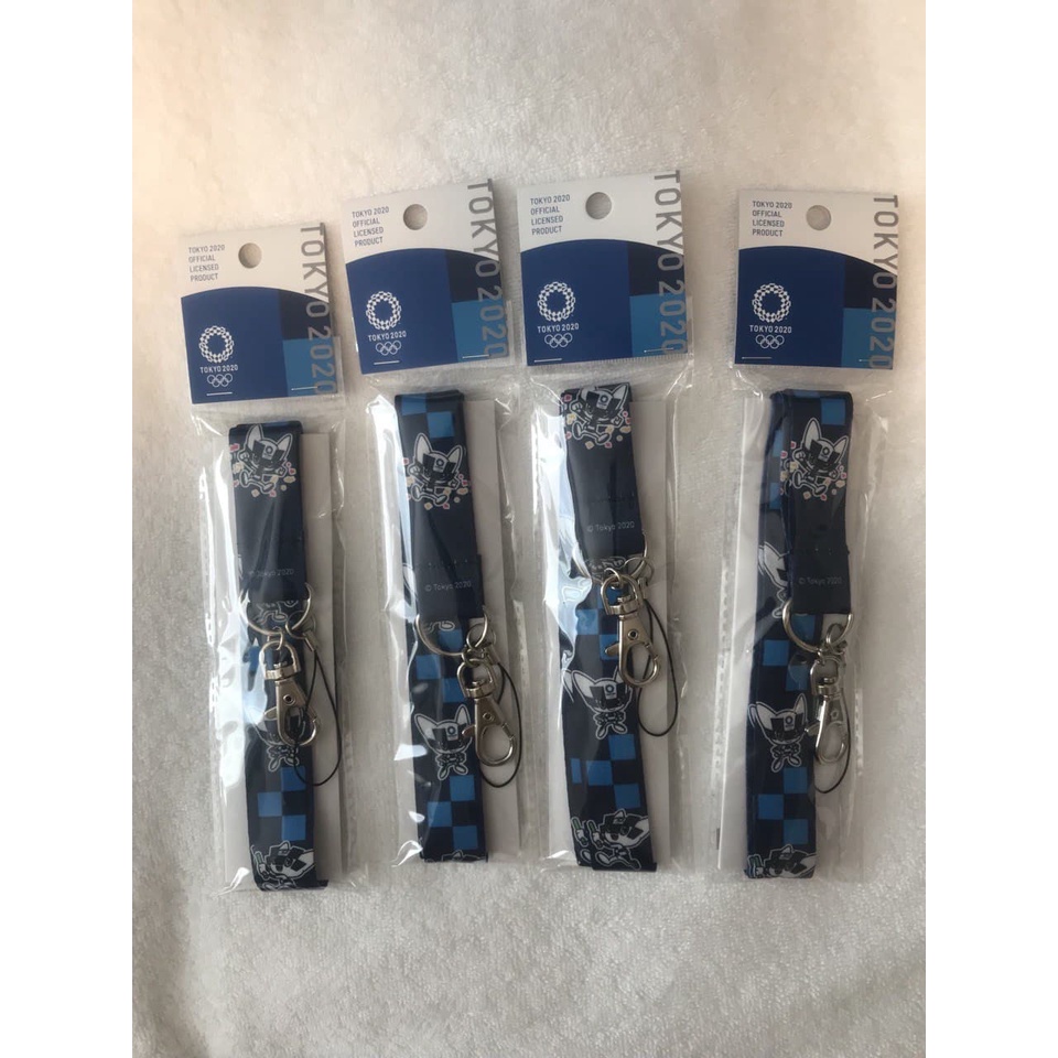 ORIGINALS TOKYO OLYMPIC PARALYMPIC MERCHANDISE - LANYARD NECK STRAP TOKYO OLYMPIC MIRAITOWA BLUE