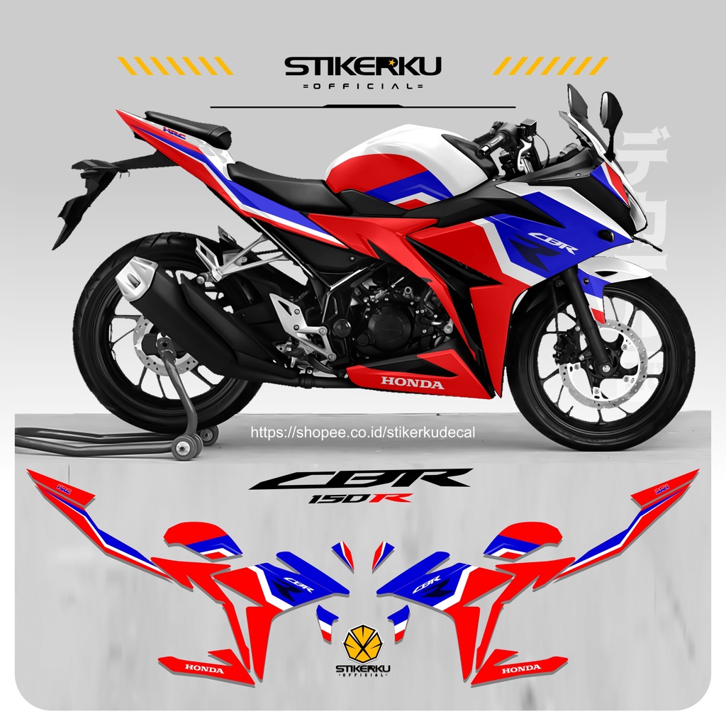 STRIPING CBR 150R FACELIFT / DECAL STIKET SEMIFULL BODY MOTOR HONDA CBR 150 R FACELIFT / STICKER CUS