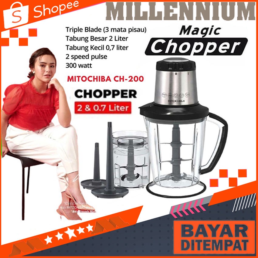 Jual Mitochiba Chopper Ch 200 Mito Ch200 Chopper Blender Ch 200 Shopee Indonesia 9424