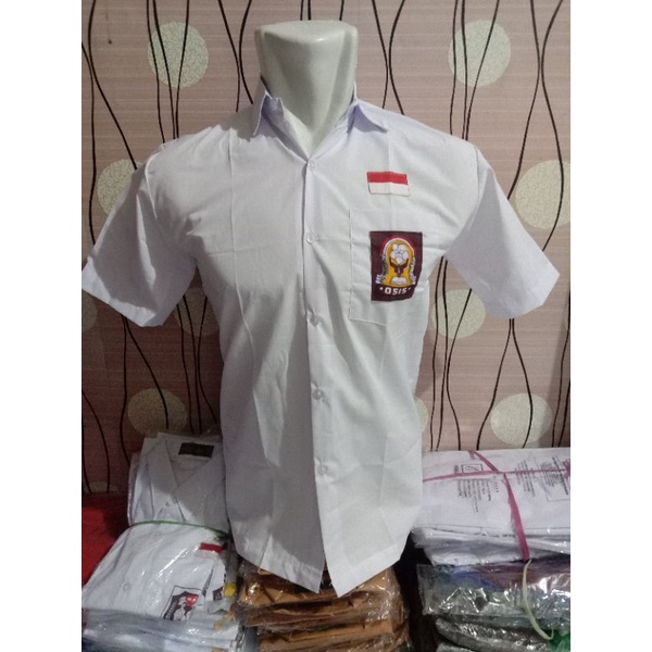 (BAJU SEKOLAH)BAJU PUTIH LENGAN PENDEK SMA/MEREK KARMILA/SERAGAM SEKOLAH MURAH