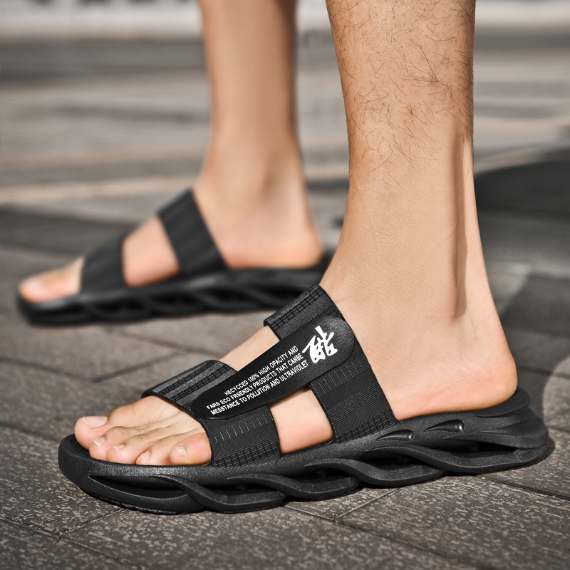 [BEST SELLER] Sendal Pria! Sendal Pria Murah!sendal Slop!sandal Pria Karet!Sandal Gunung Casual Trendy High Quality!Sendal Adventure Hiking!Sandal Slop Pria Model Korea Style! COD!