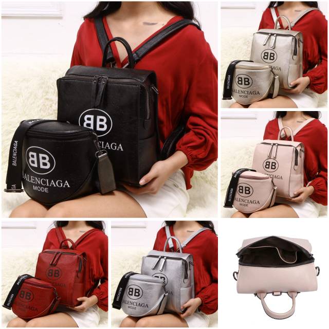 *NDNew Ready*
 *New Hot Item Ransel Balenciaga 2in1*
Seri 9663-