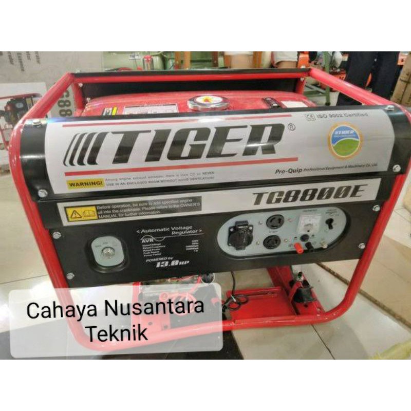 Genset Double Stater Tiger 4 Tak 5000 Watt TG8800E
