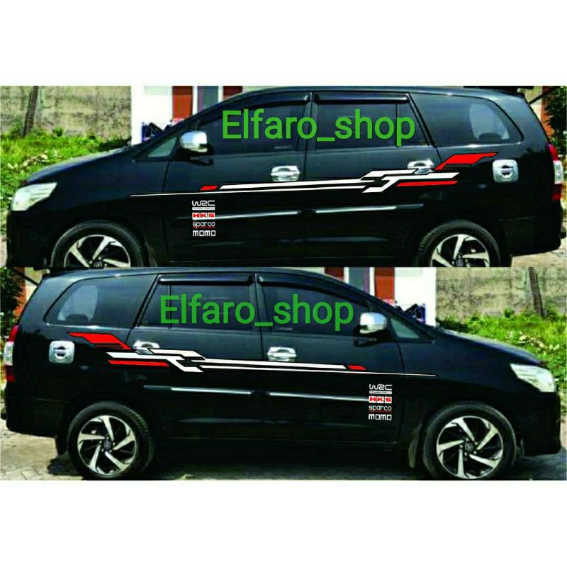 Promo sticker mobil innova cutting sticker mobil innova stipe mobil innova sticker terbaru
