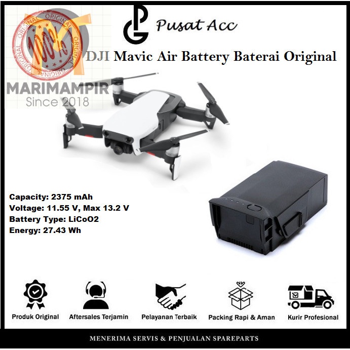 Marimampir DJI Mavic Air Battery Baterai Original