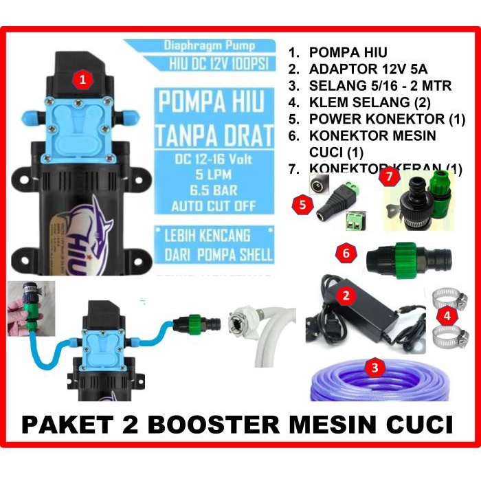 Ledeng / Pompa Dc Hiu 12V Dc
