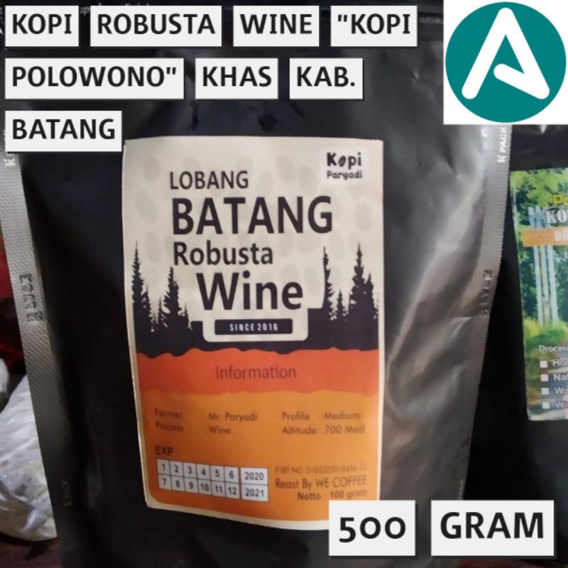 

Kopi Robusta Wine Khas Limpung Batang 500gram