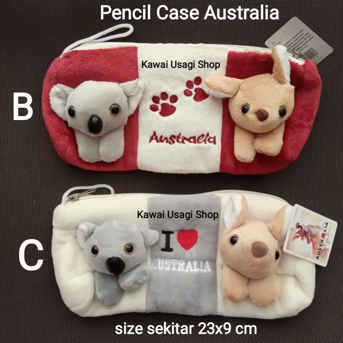 

Gaya Tempat Pensil Boneka Kanguru Koala Australia Limited