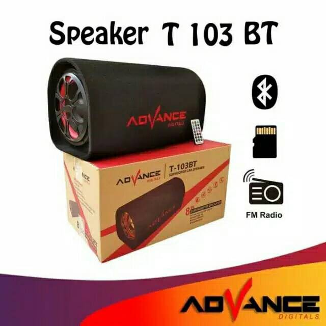 SPEAKER BLUETOOTH ADVANCE T103BT SUBWOOFER 8 INCH/SPEAKER AKTIF PORTABLE 8&quot; SUPER BASS USB RADIO FM