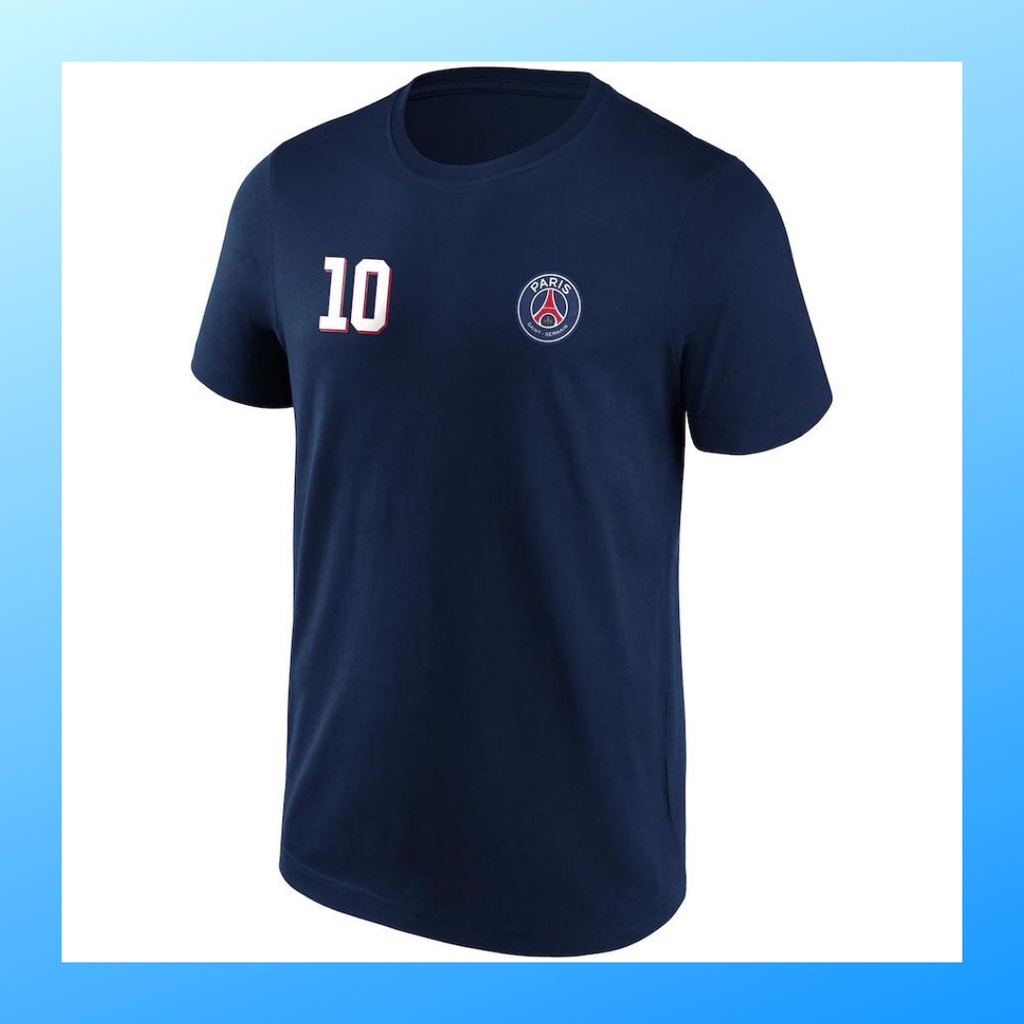 Kaos distro pria katun combed PSG baju atasan wanita dewasa t-shirt vintage outfit premium casual suit pakaian paris saint germain merchandise oneck oblong lengan pendek apparel kombed 24s neymar navy K002