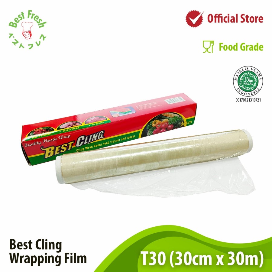 Best Fresh Wrapping Film 30m x 30cm Refill Roll Cling Wrap 30 Meter