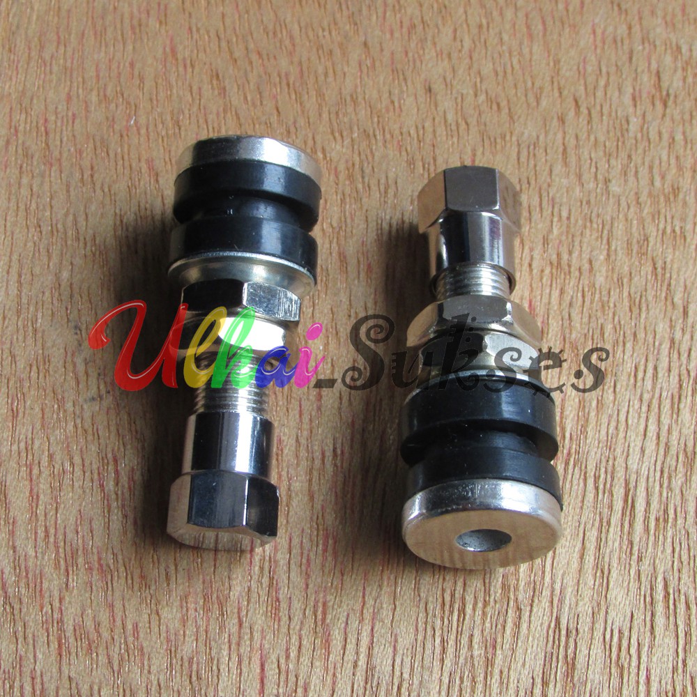 Variasi Aksesoris Pentil Ban Tubeles Besi Chrome Sparepart Universal Murah harga 1pcs