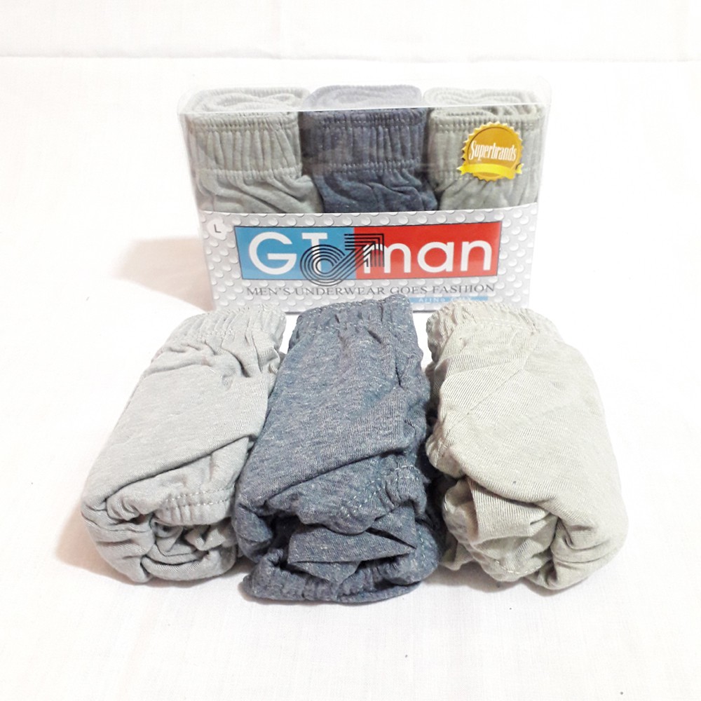 [3 pcs] Celana Dalam Pria Gtman GMX / 1 Box CD Brief