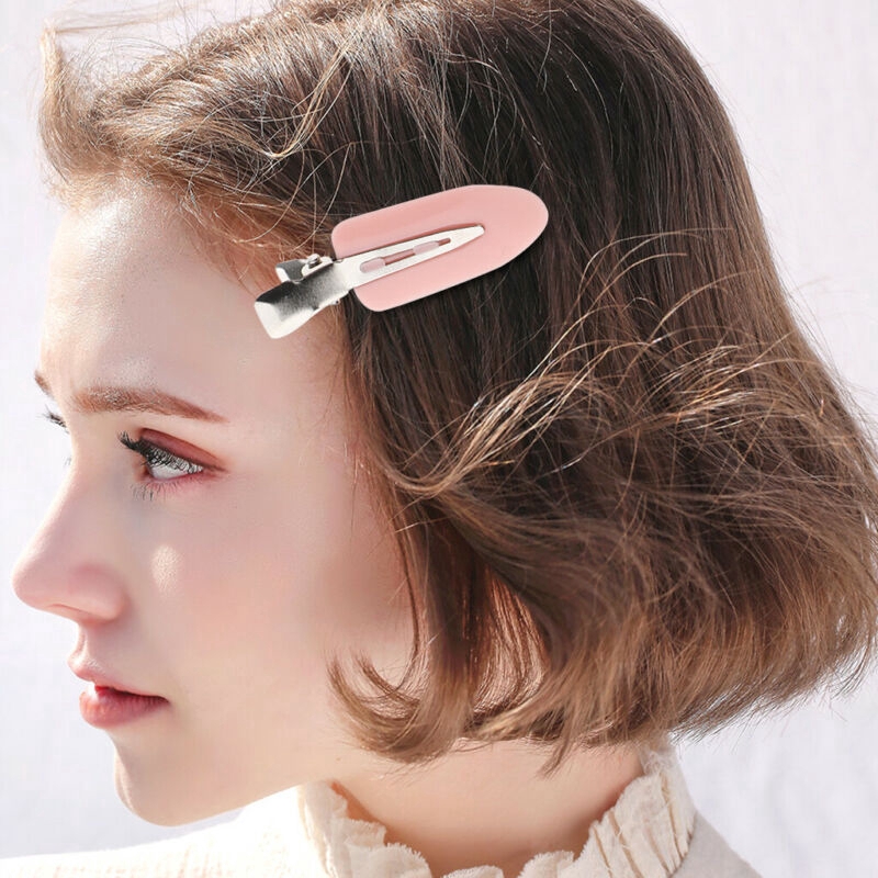 4pcs / Set Jepit Rambut Duckbill Bahan Resin Transparan Warna Permen Gaya Jepang Korea Untuk Wanita