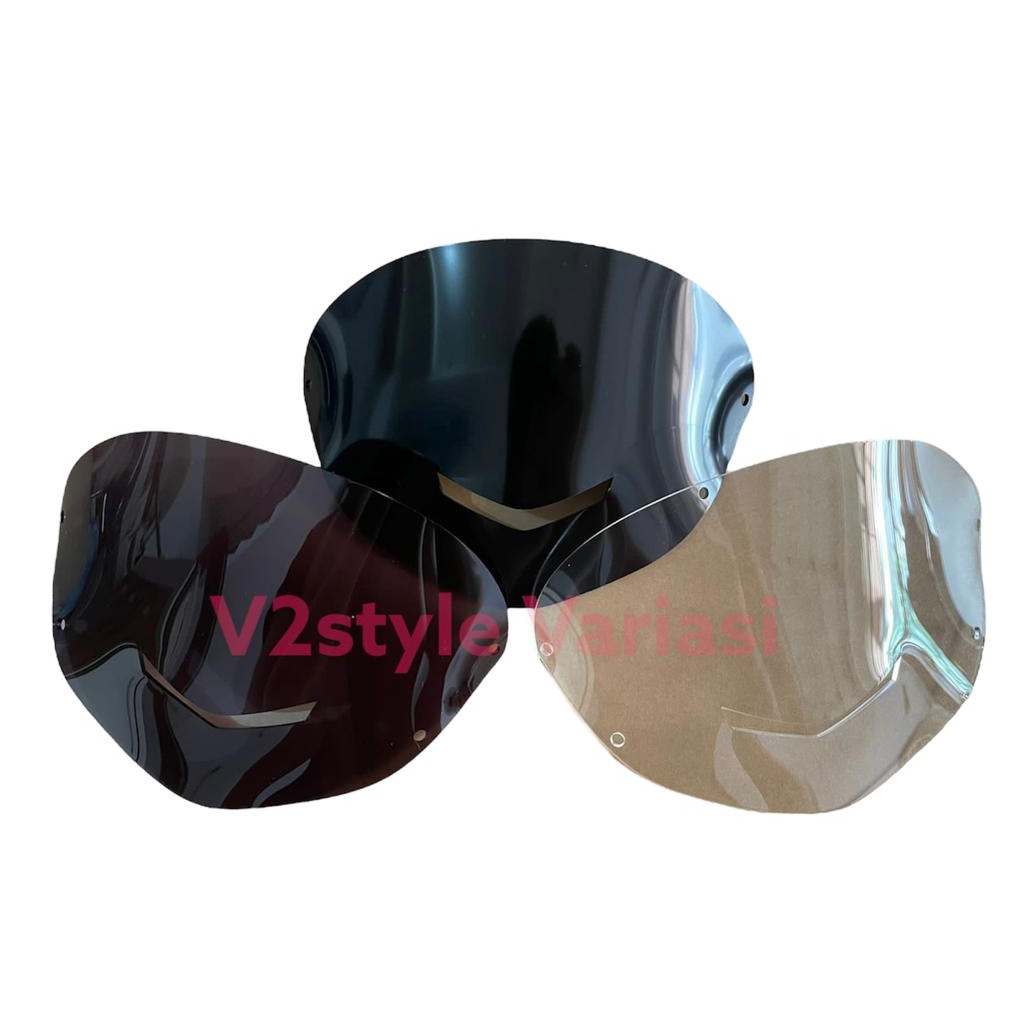 VISOR 125ZR SIGMA FiZR F1ZR 125R WINDSHIELD VEGA R VEGA LAMA PISOR JUPITER Z J FISOR SATRI FU HIU 2T 2TAK SET BAUT PENDEK 2,5CM VISOR MIO S MIO J MIO SPORTY MIO GT WARNA RYBEN SMOKE HITAM BENING CLEAR BATOK KEPALA MOTOR DEPAN KACA DEPAN AKRILIK ACRILIK