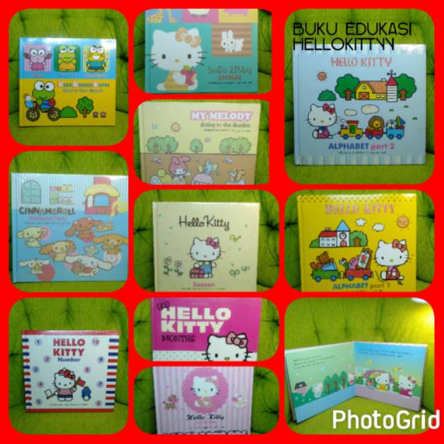 SALE Liburan Sekolah Buku Edukatif Hello Kitty  Sanrio Ori + Termurah