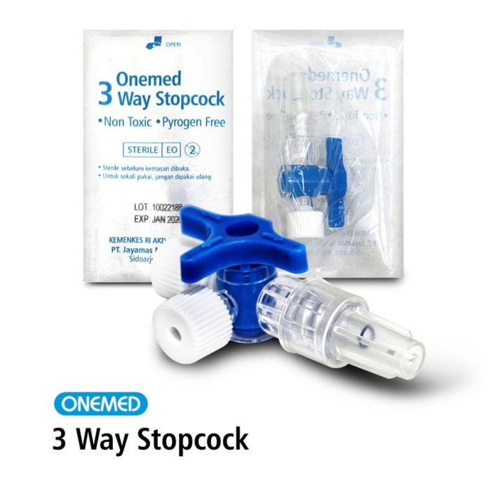 OneMed 3-Three Way Stopcock 3way 3 way stopcock