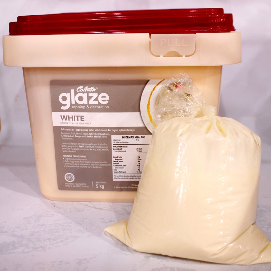 

Colatta Glaze White Eceran / Coklat Topping 1 Kg, 500 gr, 250 Gr