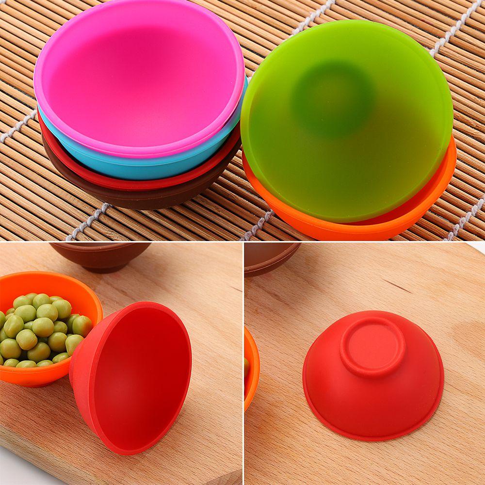 Mangkuk Wajah Nanas Takar Mixing Silicone Kitchen Gadget Sauce Cup