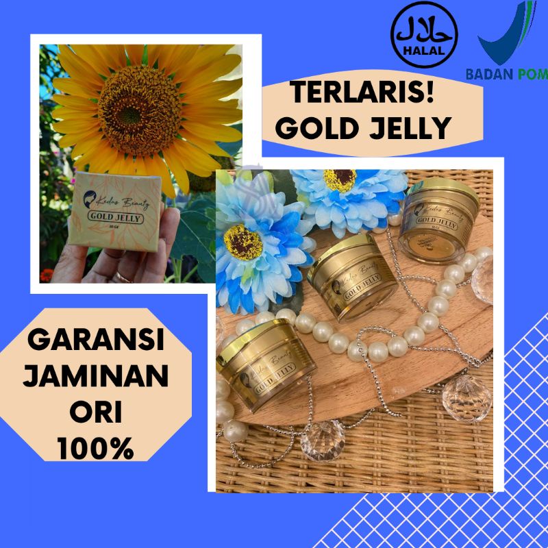 KEDAS BEAUTY Cream Krim Gold Jelly Pelembab Wajah Original Bpom Bedak Wajah Berjerawat Skincare Kuli