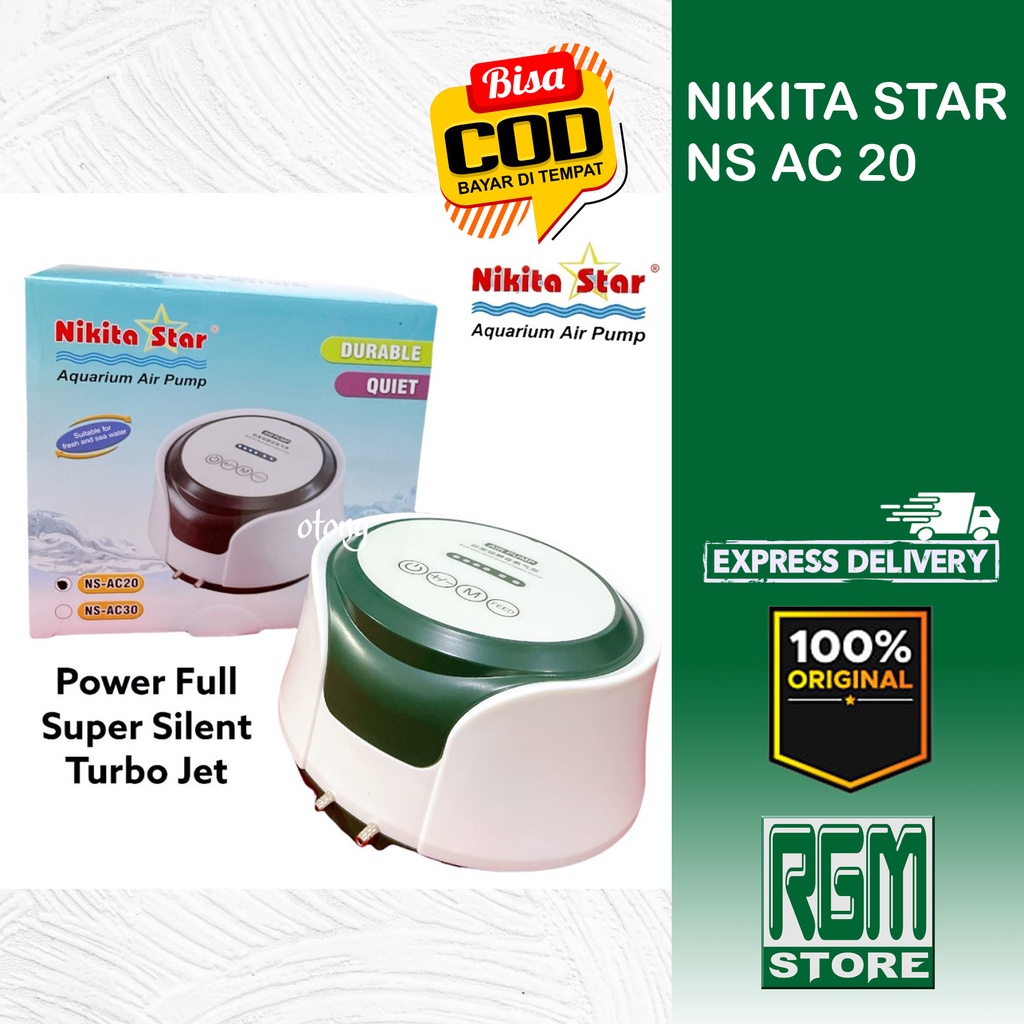 NIKITA STAR NS AC 20 AC20 NSAC20 AERATOR 2 LUBANG AIRPUMP AQUARIUM