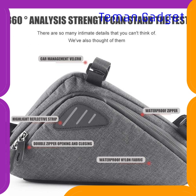 TG-IB726 TAS SEPEDA SERBAGUNA TRIANGLE FRAME BAG POUCH - ROS-12657