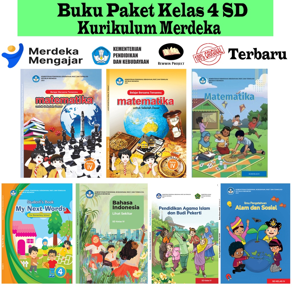 Jual BUKU PAKET KELAS 4 SD KURIKULUM MERDEKA / TERBARU / MODUL ...