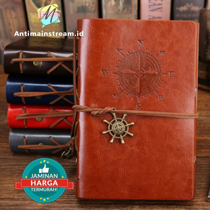 

Buku Binder Kulit Pirate Compass Warna Brown dan Coffee