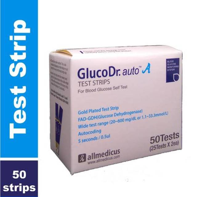 GlucoDr. Auto Alat dan Tes Strip Gula Darah Gluco Dr Auto Glucometer GlucoDr AGM 4000