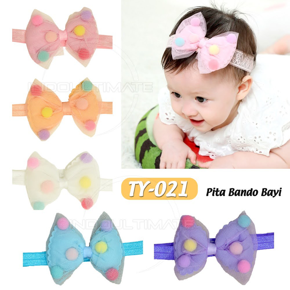 Bando Anak Perempuan BABY LEON Bando Bayi Bandana Bayi Baby Headband Pita Kepala TY-021/22/23/24