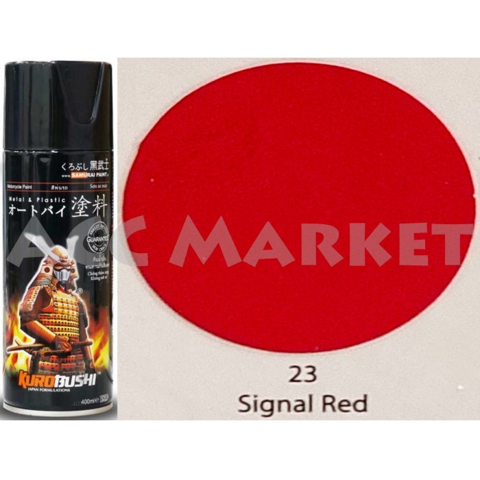 Pilox Samurai Pilok Pylox Cat Merah Signal Red 23