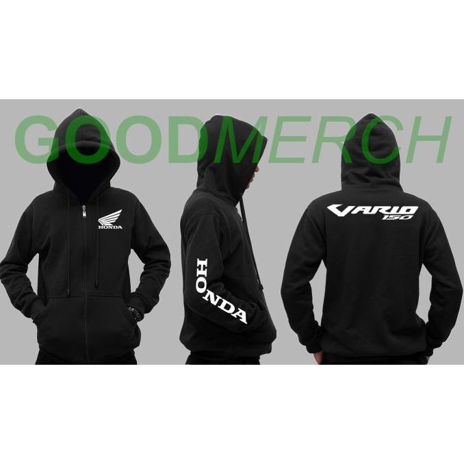 Jaket Hoodie Sweater Honda Vario 150 Sweatshirt Zipper