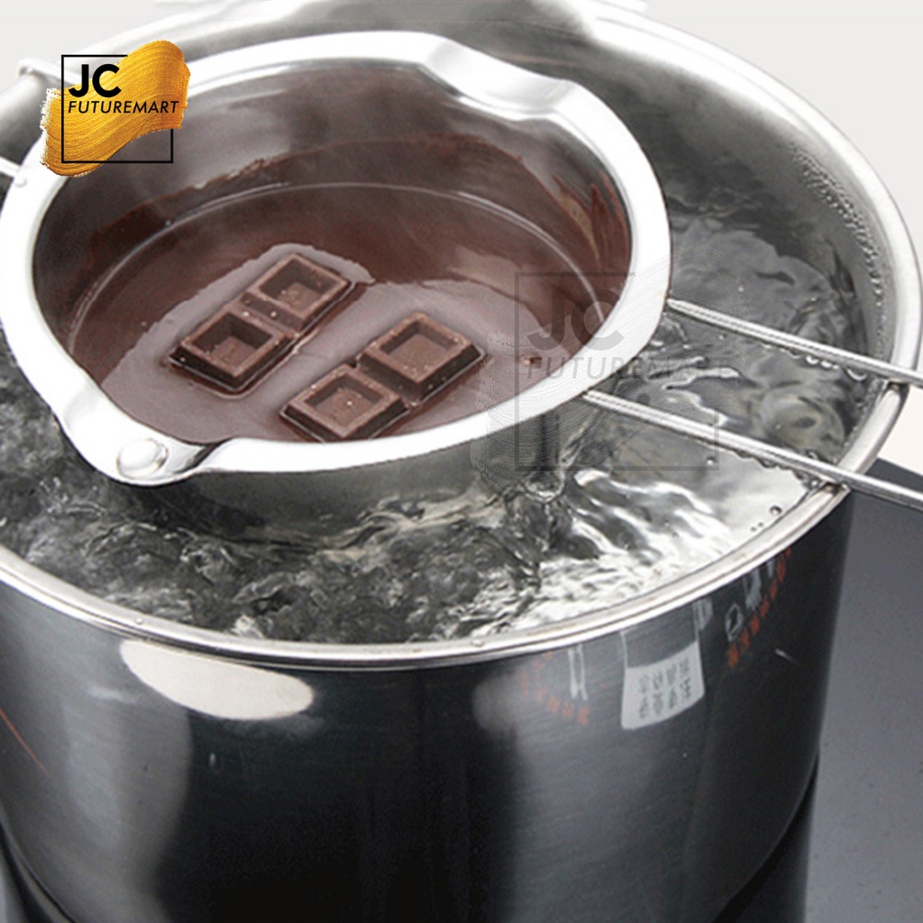 PANCI LELEH KEJU COKLAT | CHOCOLATE MELTING POT PAN STAINLESS STEEL