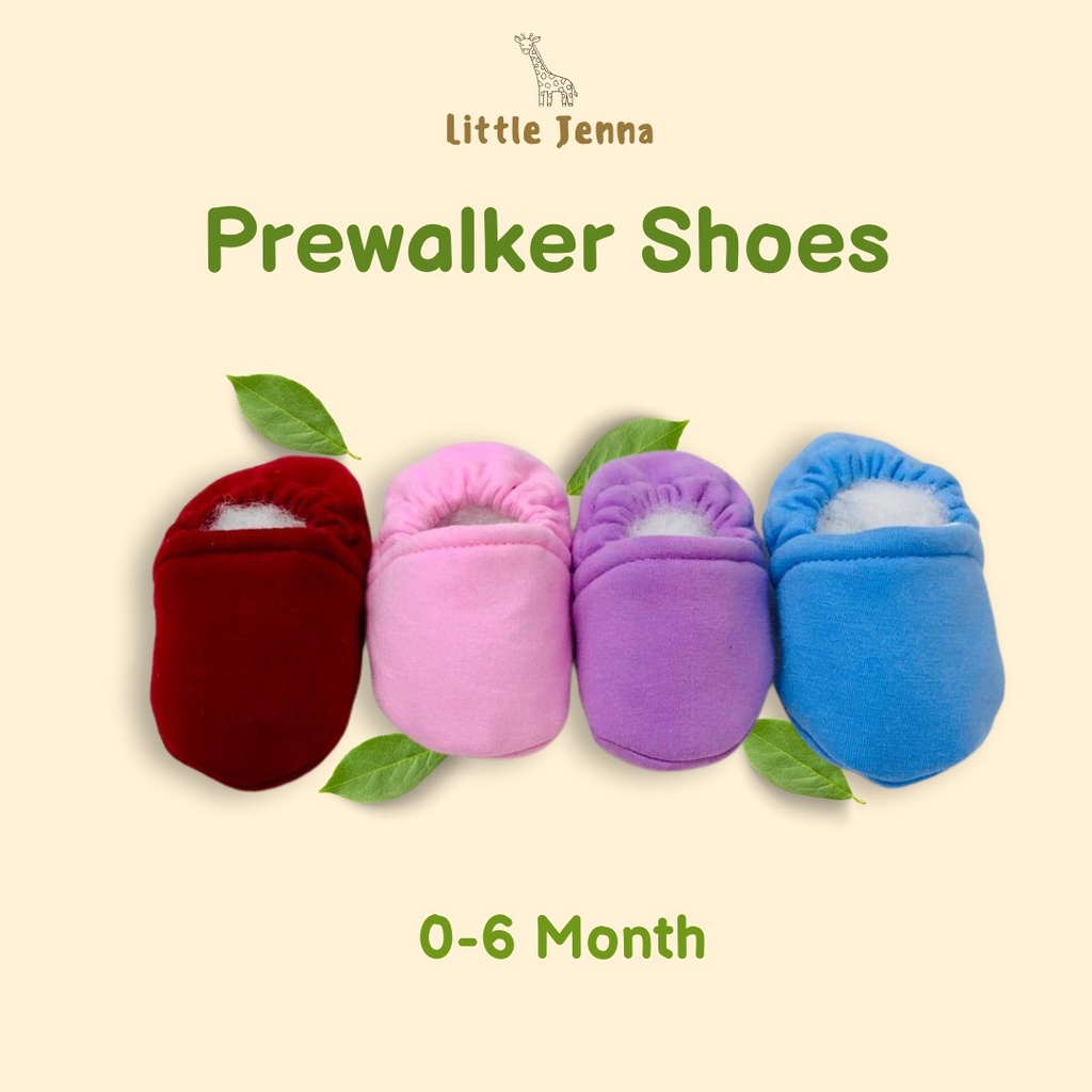 LITTLE JENNA - SEPATU BAYI LAKI-LAKI PEREMPUAN NEWBORN 0-6 BULAN BASIC COLOUR