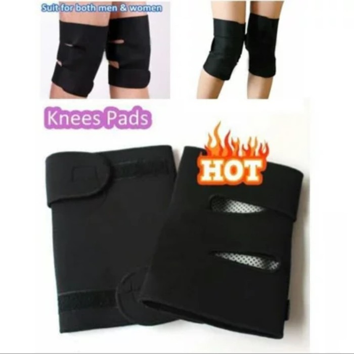 1 Pasang Self Heating Tourmaline Knee Support / Terapi Lutut Hangat