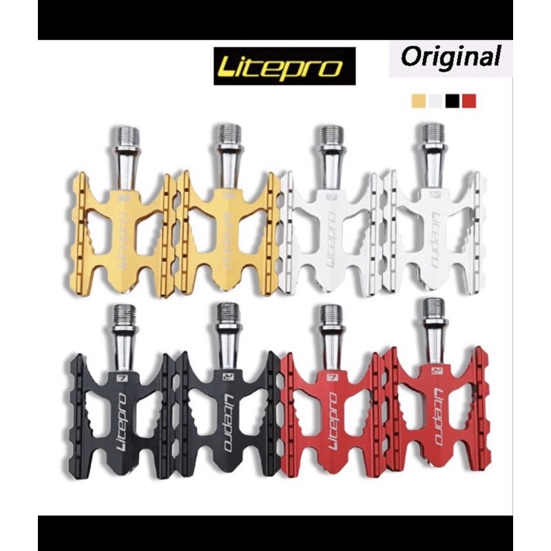 PROMO Pedal Sepeda Litepro Original (Gold) Sepeda Lipat