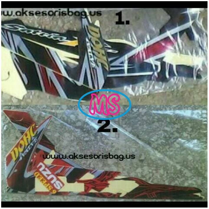 FU125 Stiker Motor Sticker Original Striping Satria Fu 2011 - 2012