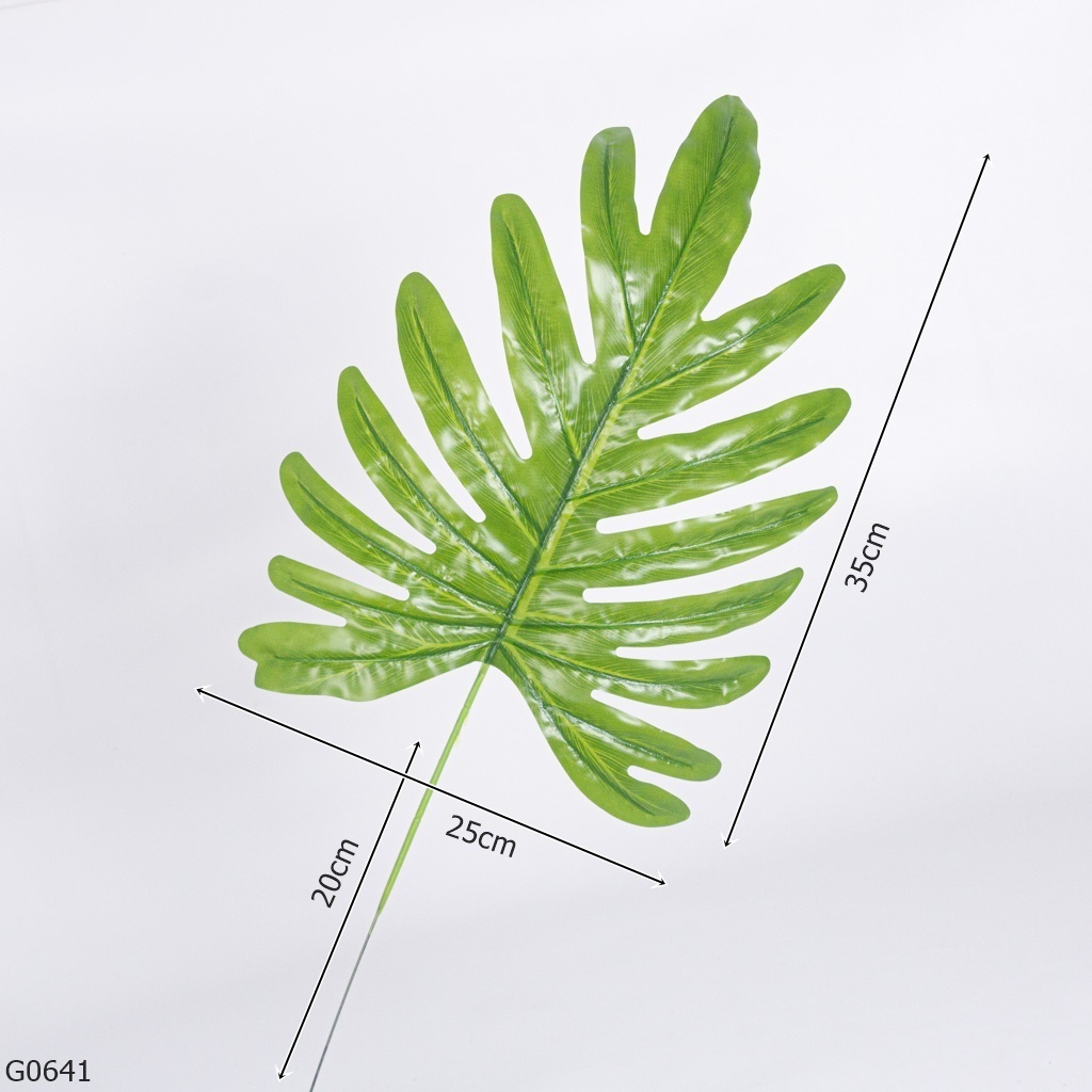 Daun Sellum Monstera Plastik (Isi 6) G064